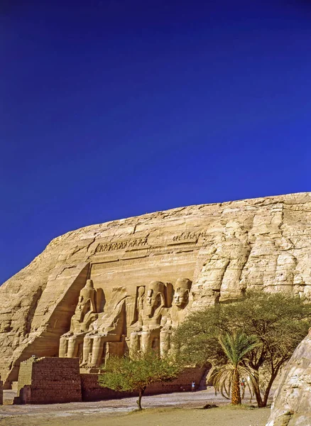 Chrám Abu Simbel Věnovaný Ramesses Egypt — Stock fotografie