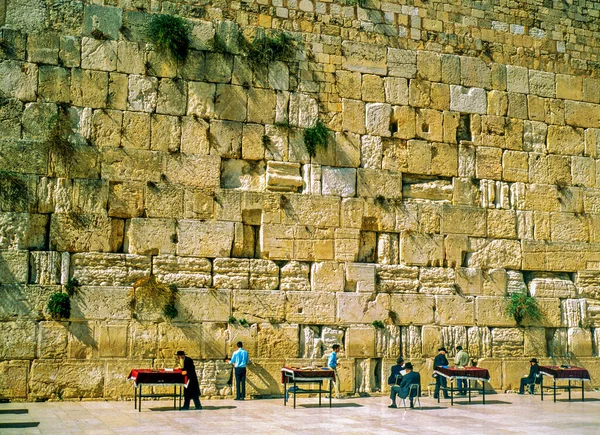 Muro Das Lamentações Jerusalém — Fotografia de Stock