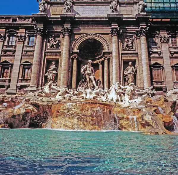 Trevi Fontän Rom Italien — Stockfoto