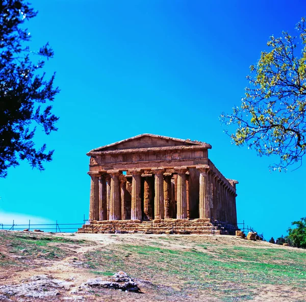 Tempio Della Concordia Agrigento Sicilia — Foto Stock