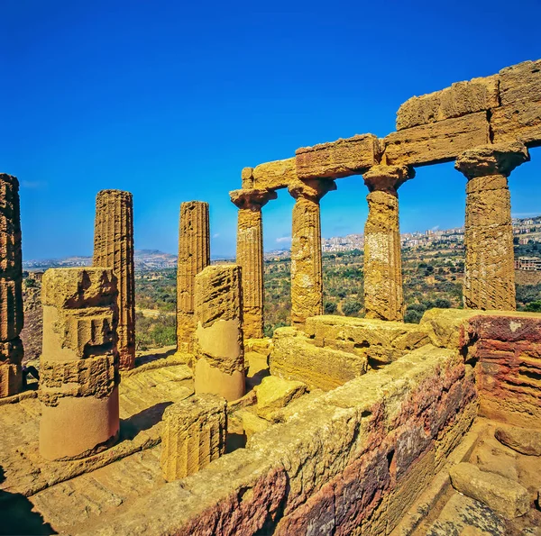 Juno Tempel Agrigent Sizilien — Stockfoto