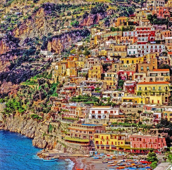 Utsikt Över Positano Italien — Stockfoto