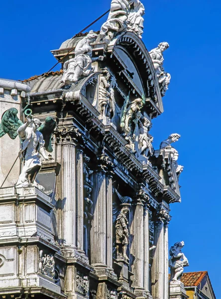 Church Santa Maria Del Giglio Facade Venice Italy — Stock Photo, Image