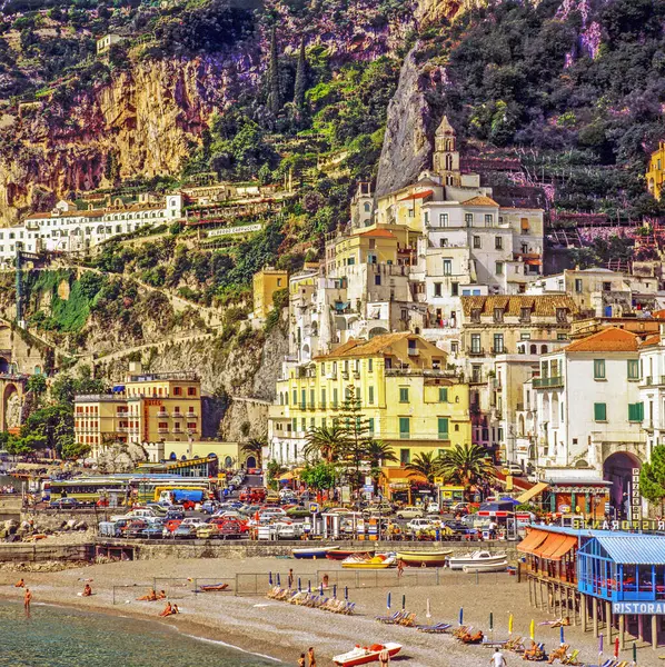 Playa Amalfy Italia — Foto de Stock