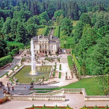 Almanya, Bavyera 'daki Linderhof Kalesi