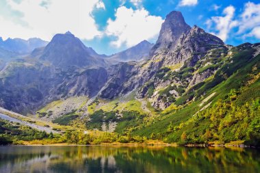 Yeşil Göl yüksek Tatra Dağları, Slovakya