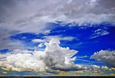 Büyük Kanyon Arizona üzerinden fırtınalı bulutlar