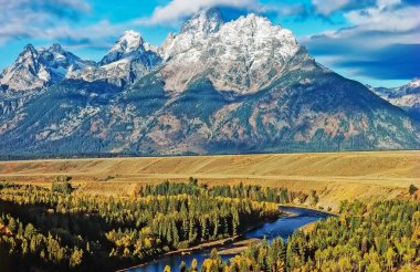 Grand teton snake river Wyoming ile