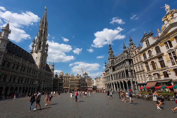 Брюссель Belgium Серпня 2022 Знаменитий Гранд Плейс Брюсселі Бельгія — стокове фото