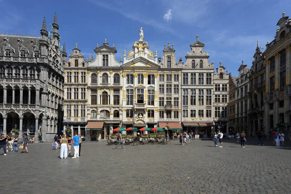 Brüksel Belgium Ağustos 2022 Brüksel Belçika Ünlü Büyük Yer — Stok fotoğraf