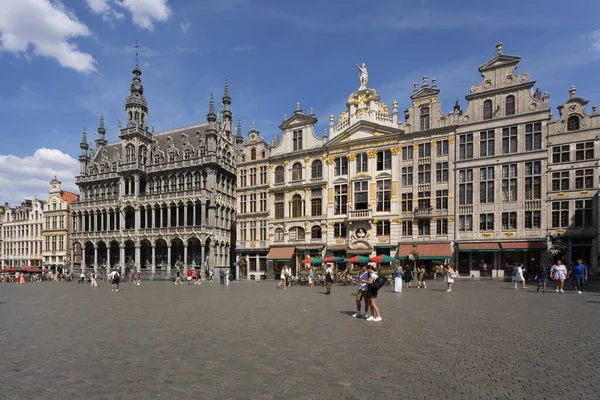 Брюссель Belgium Серпня 2022 Знаменитий Гранд Плейс Брюсселі Бельгія — стокове фото