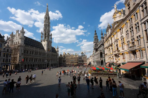 Brussels Belgium August 2022 Famous Grand Place Brussels Belgium — Stock Photo, Image