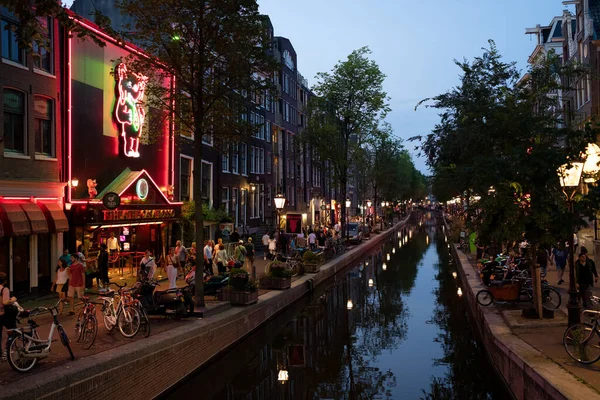 Amsterdam Netherlands August 2022 World Famous Red District Amsterdam Netherlands — Stock Photo, Image