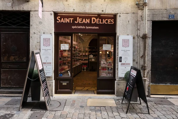 Lyon France Kasım 2022 Lyon Fransa Saint Jean Delices Mağazası — Stok fotoğraf
