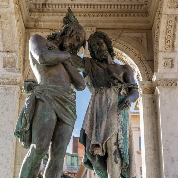 Rzeźba Miejscu Saint Jean Lyonie Francja — Zdjęcie stockowe