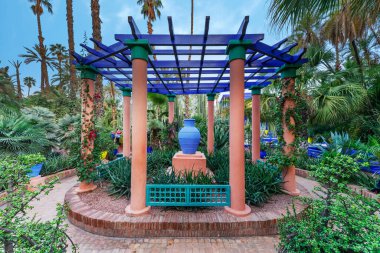 View of Majorelle garden in Marrakech, Morocco