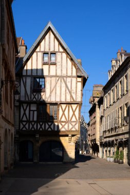 Famous view of rue de la chouette, Dijon, France