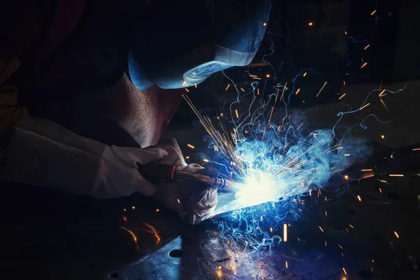 View Welder Working France — Stock Photo, Image