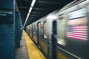 New York, ABD 'deki Borough Hall metro istasyonu