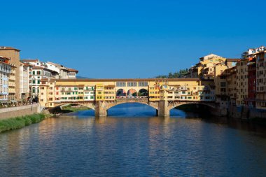 Ünlü Ponte Vecchio, Floransa, İtalya, Avrupa