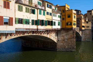 Ünlü Ponte Vecchio, Floransa, İtalya, Avrupa