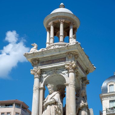 Lyon, Fransa, Avrupa 'daki ünlü Jakobin çeşmesi