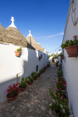 Alberobello Caddesi, Puglia, İtalya