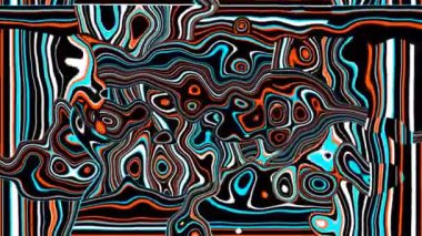 Türbülans sıvısı renkli desen soldan sağa hareket ediyor