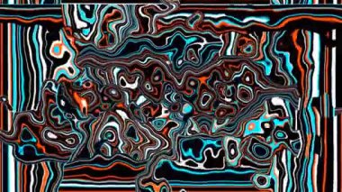 Türbülans sıvısı renkli desen soldan sağa hareket ediyor