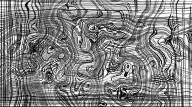 Türbülanslı sıvı siyah ve beyaz desen soldan sağa hareket ediyor