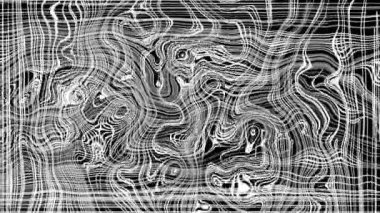 Türbülanslı sıvı siyah ve beyaz desen soldan sağa hareket ediyor