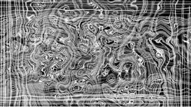 Türbülanslı sıvı siyah ve beyaz desen soldan sağa hareket ediyor