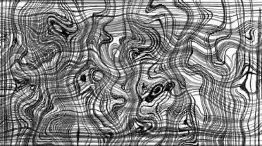 Türbülanslı sıvı siyah ve beyaz desen soldan sağa hareket ediyor