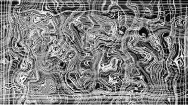 Türbülanslı sıvı siyah ve beyaz desen soldan sağa hareket ediyor