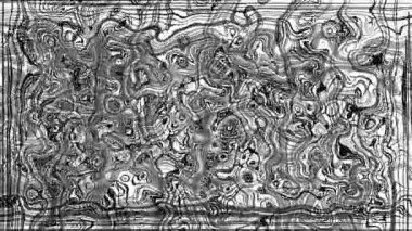 Türbülanslı sıvı siyah ve beyaz desen soldan sağa hareket ediyor