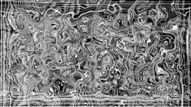 Türbülanslı sıvı siyah ve beyaz desen soldan sağa hareket ediyor