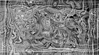 Türbülanslı sıvı siyah ve beyaz desen soldan sağa hareket ediyor