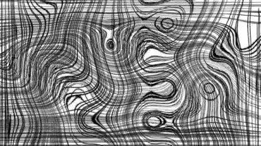 Türbülanslı sıvı siyah ve beyaz desen soldan sağa hareket ediyor