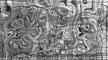 Türbülanslı sıvı siyah ve beyaz desen soldan sağa hareket ediyor