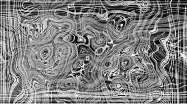 Türbülanslı sıvı siyah ve beyaz desen soldan sağa hareket ediyor