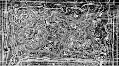 Türbülanslı sıvı siyah ve beyaz desen soldan sağa hareket ediyor