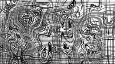 Türbülanslı sıvı siyah ve beyaz desen soldan sağa hareket ediyor