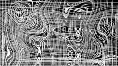 Türbülanslı sıvı siyah ve beyaz desen soldan sağa hareket ediyor