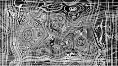 Türbülanslı sıvı siyah ve beyaz desen soldan sağa hareket ediyor