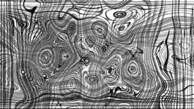 Türbülanslı sıvı siyah ve beyaz desen soldan sağa hareket ediyor