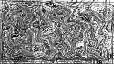 Türbülanslı sıvı siyah ve beyaz desen soldan sağa hareket ediyor