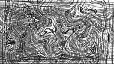 Türbülanslı sıvı siyah ve beyaz desen soldan sağa hareket ediyor