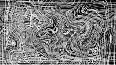 Türbülanslı sıvı siyah ve beyaz desen soldan sağa hareket ediyor