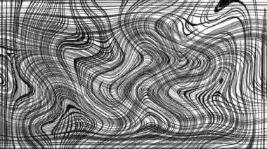 Türbülanslı sıvı siyah ve beyaz desen soldan sağa hareket ediyor