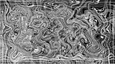 Türbülanslı sıvı siyah ve beyaz desen soldan sağa hareket ediyor